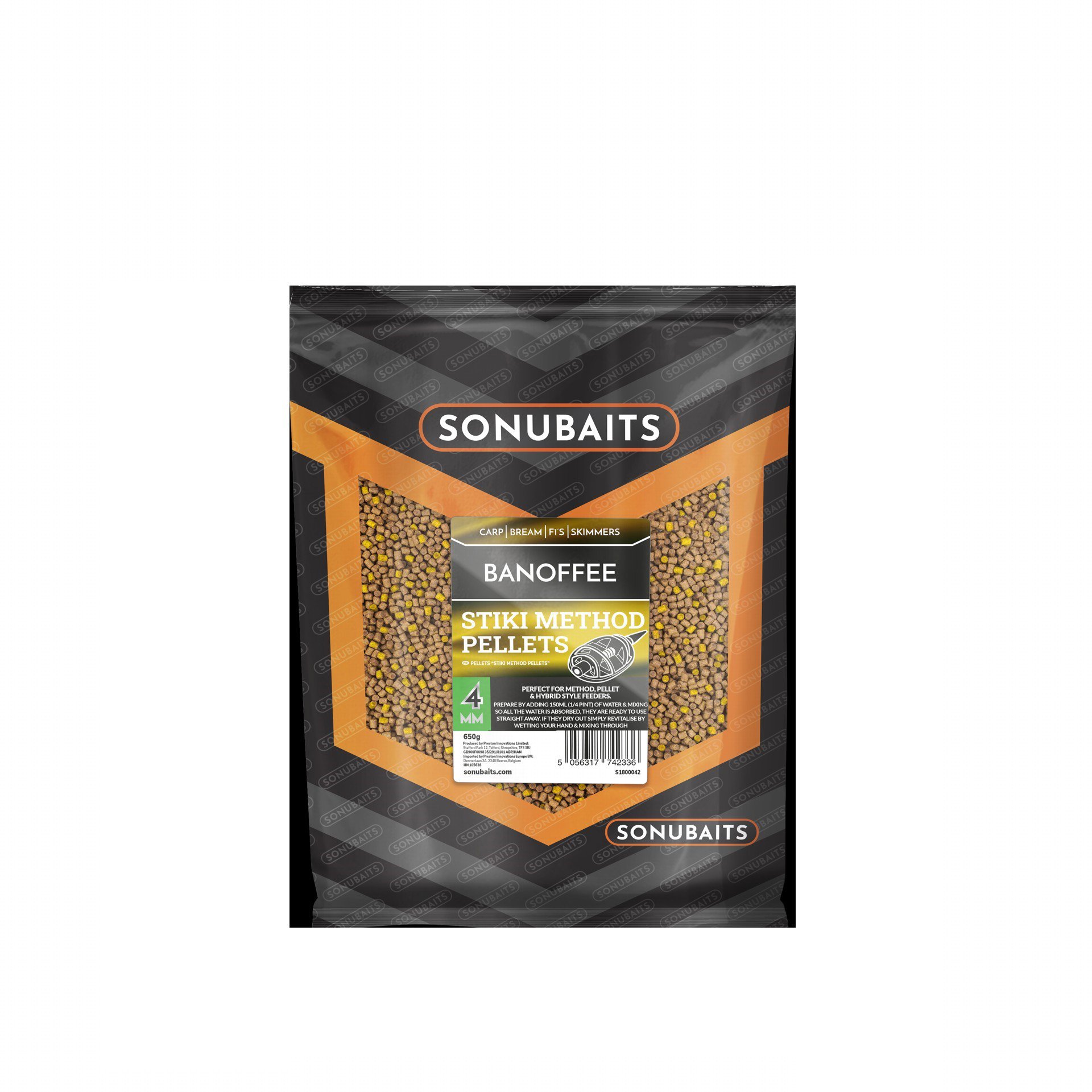 Sonubaits Stiki Method Pellets Banoffee 600 g 4 mm