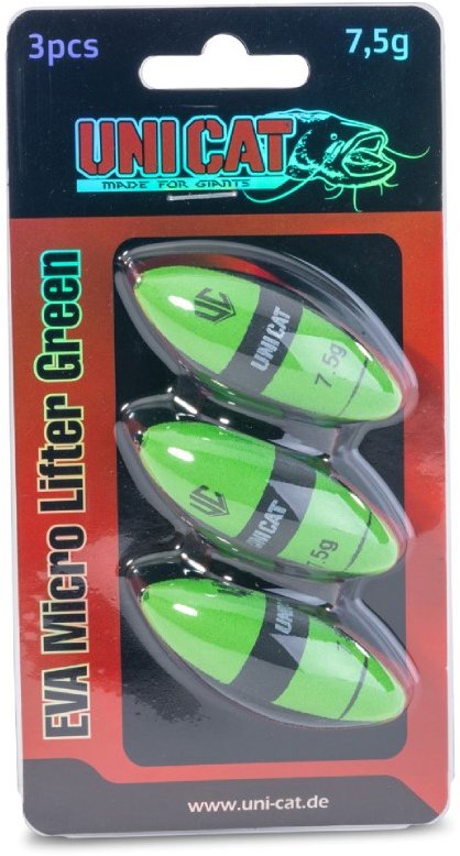 Uni Cat Podvodní splávek EVA Micro Lifter Green 1,5 g 3 ks