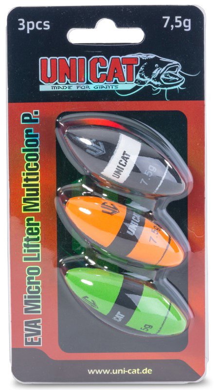 Uni Cat Podvodní splávek EVA Micro Lifter Multicolor 7,5 g 3 ks