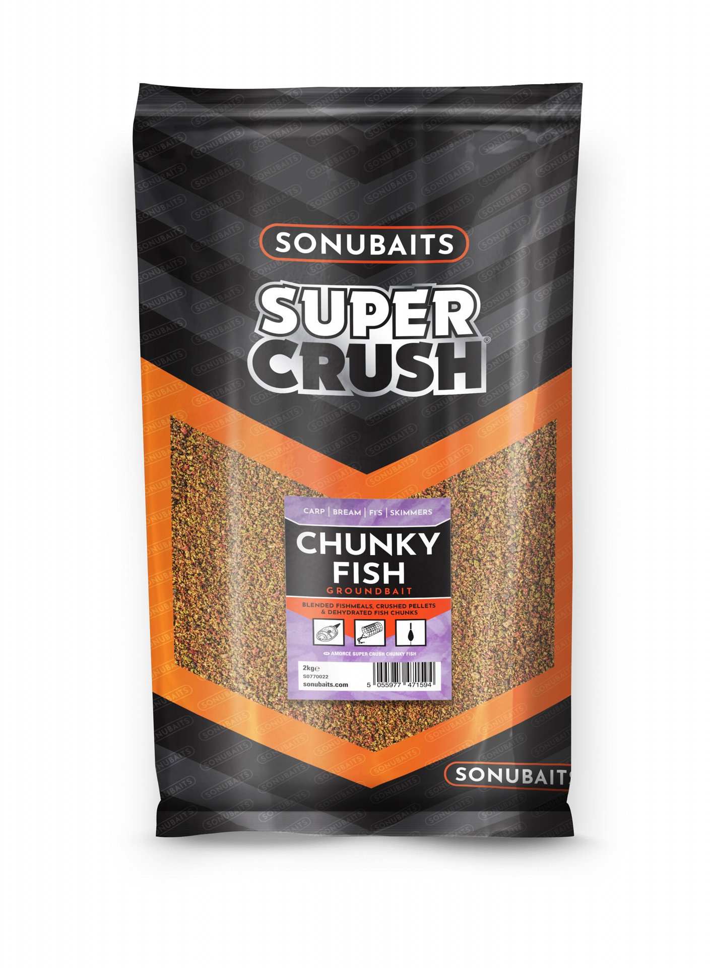 Sonubaits Vnadiaca zmes Supercrush Chunky Fish 2 kg