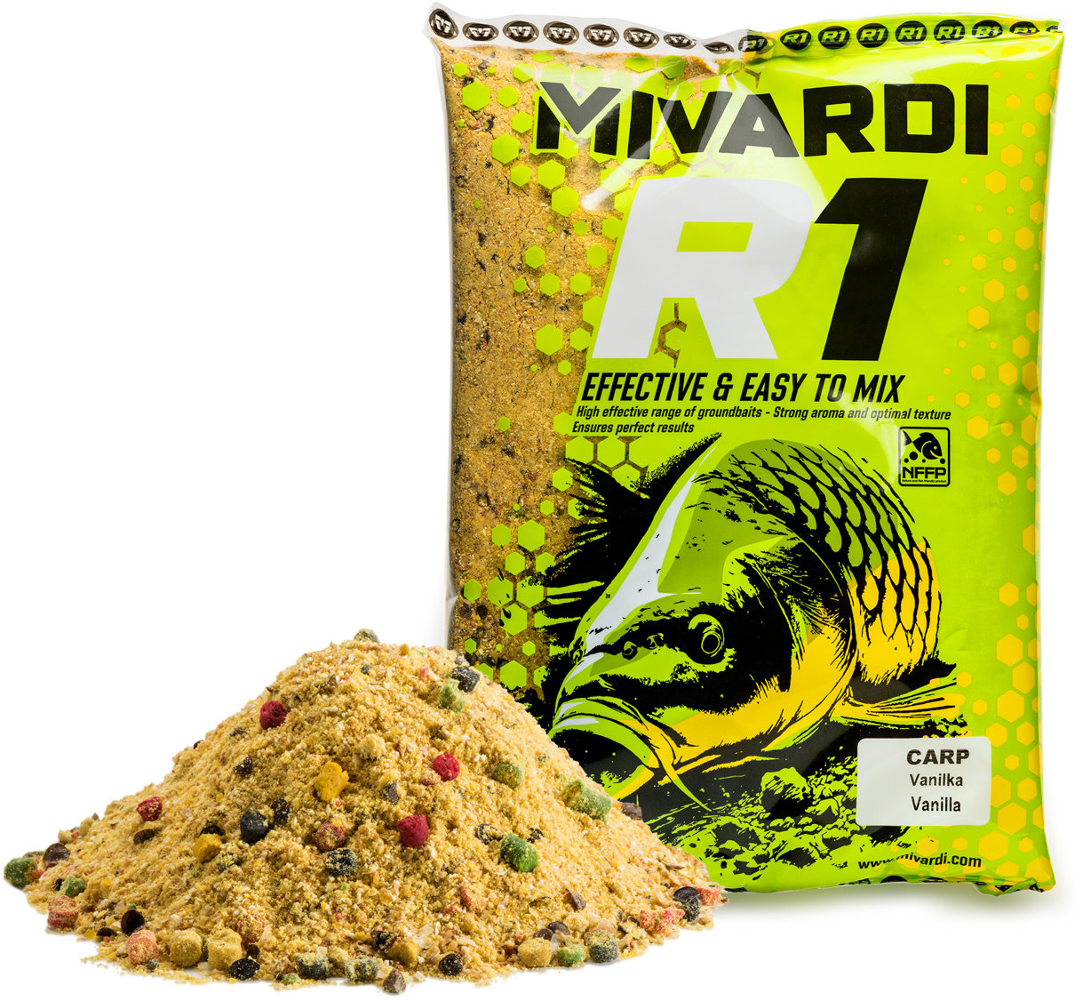 Mivardi Vnadiaca zmes R1 CARP 1,4 kg Vanilka