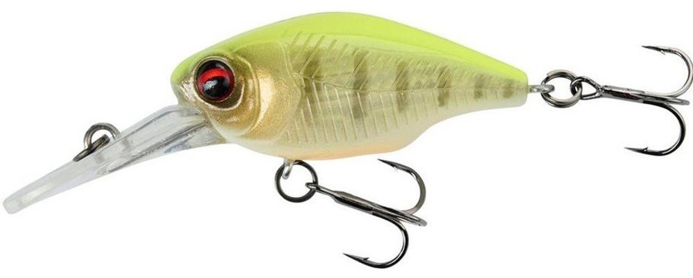 Savage Gear Wobler Petit Gravity Crank DR 4 cm 5,3 g F Fluór Yellow Tiger