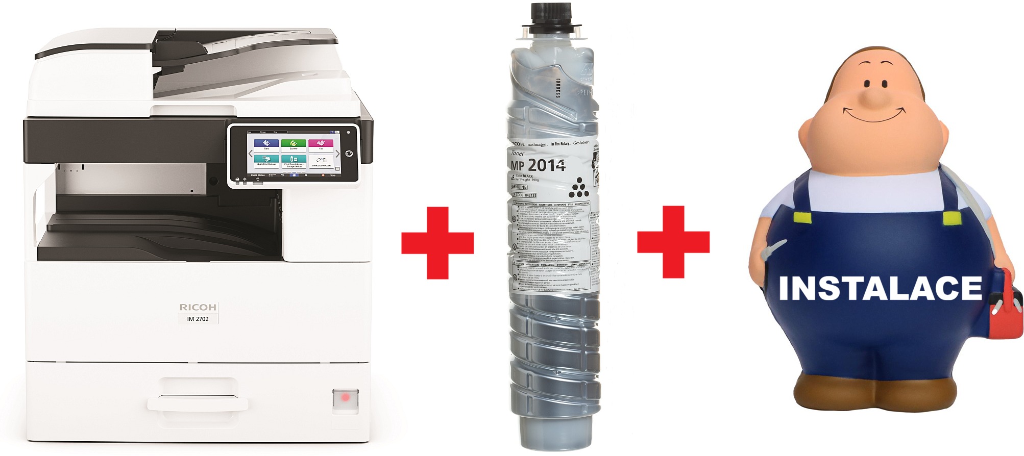 Ricoh IM 2702 + toner MP-2014 + inštalácia