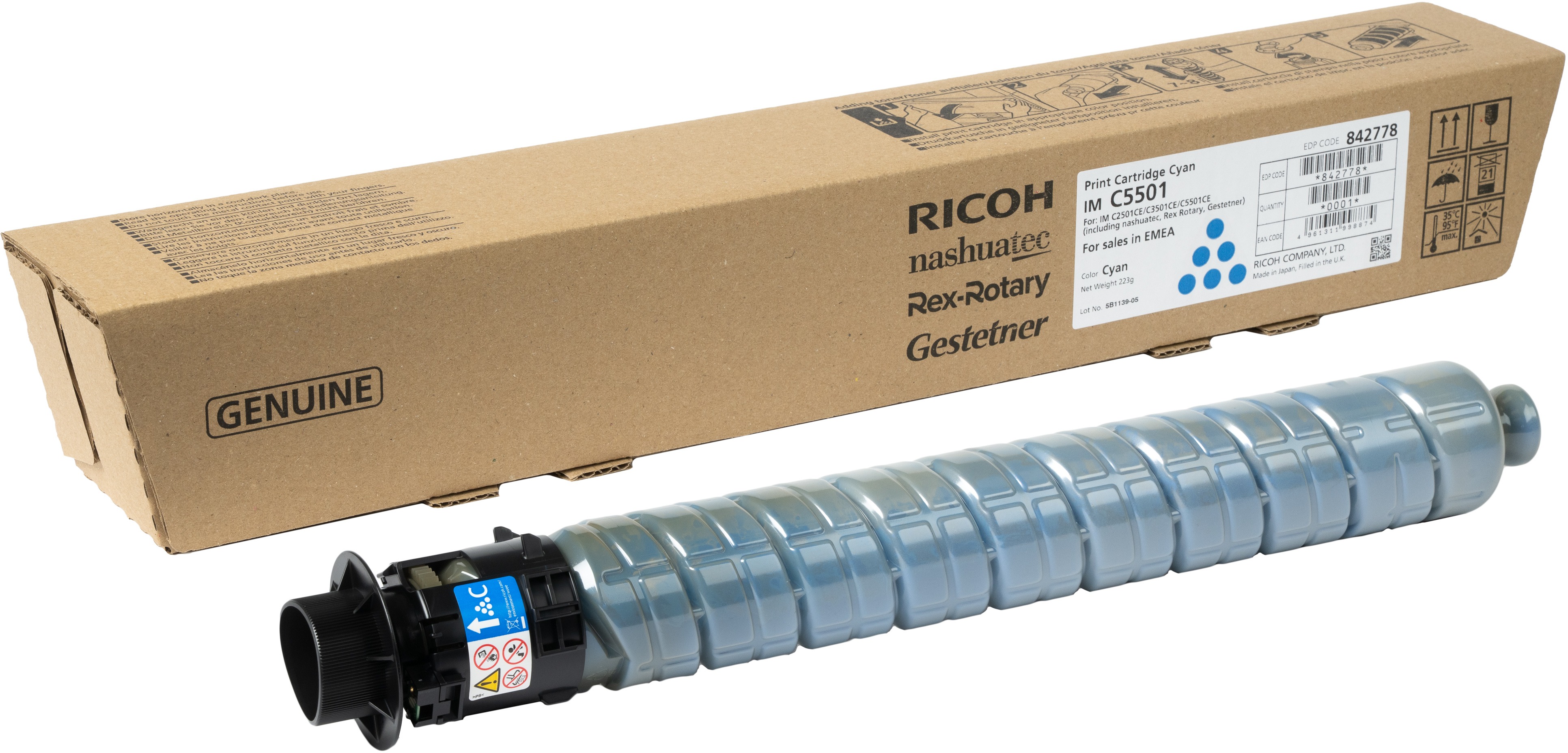 Ricoh IM C5501 azúrový