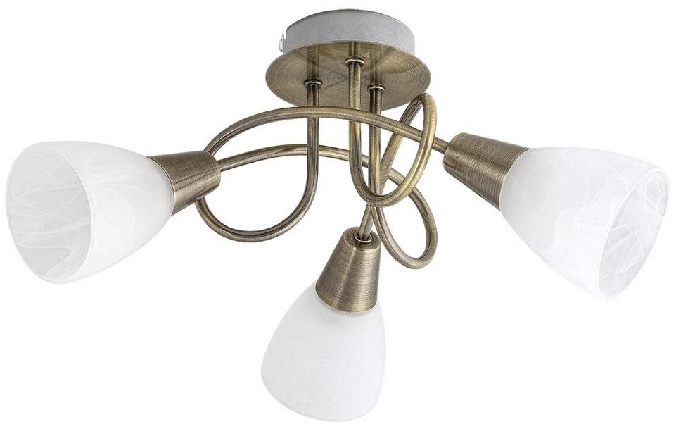 Rabalux – Prisadený luster 3× E14/40 W/230 V mosadz