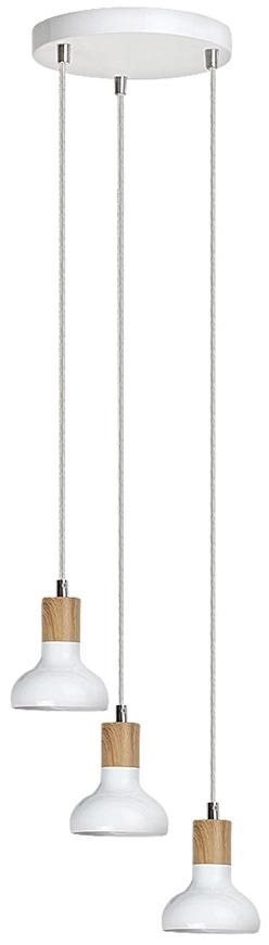 Rabalux – Luster 3× E14/40 W/230 V biely