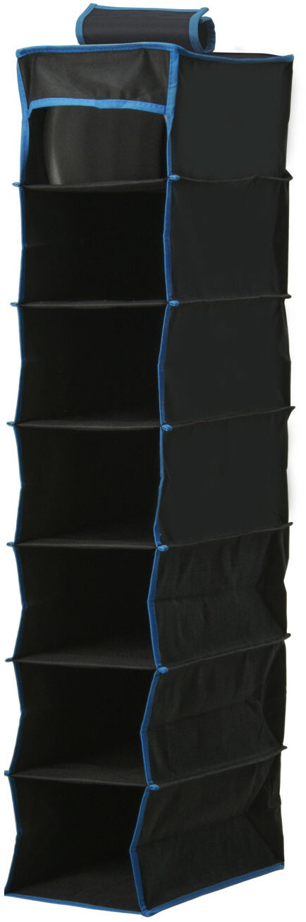 Redcliffs Outdoor Textilný organizér do šatníkovej skrine, 7 políc, 30 × 17 × 84 cm