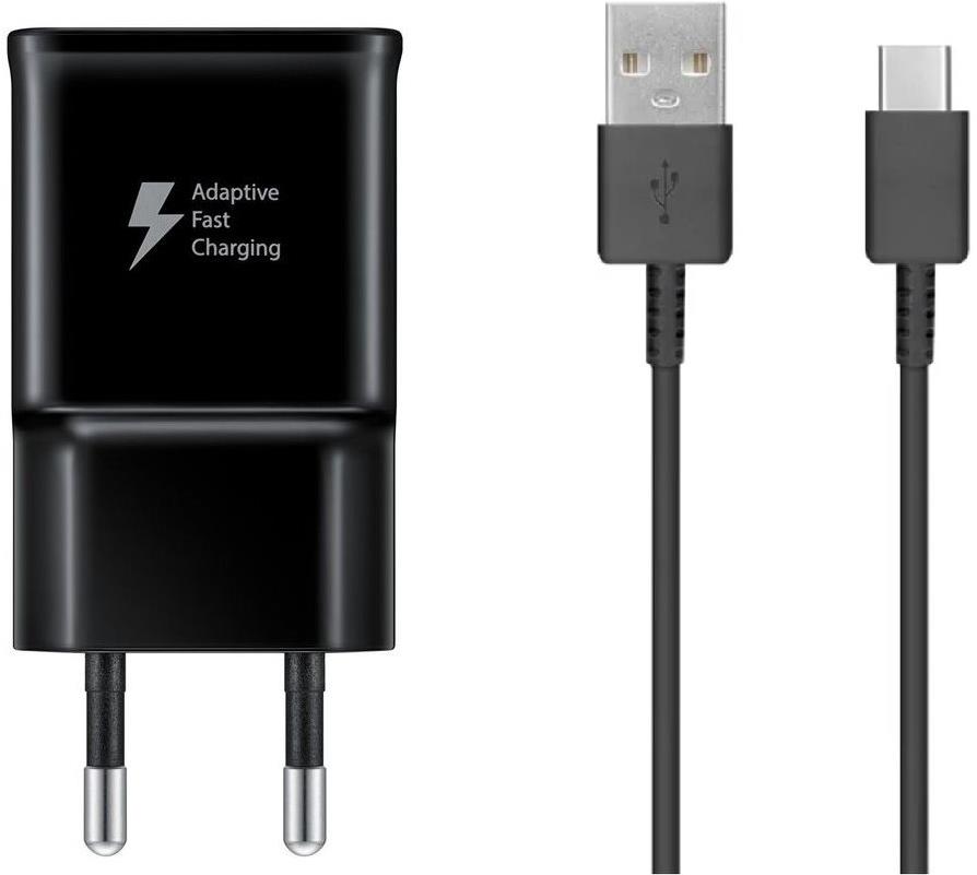 Samsung cestovná nabíjačka 15W + USB-C dátový kábel Black (Bulk)