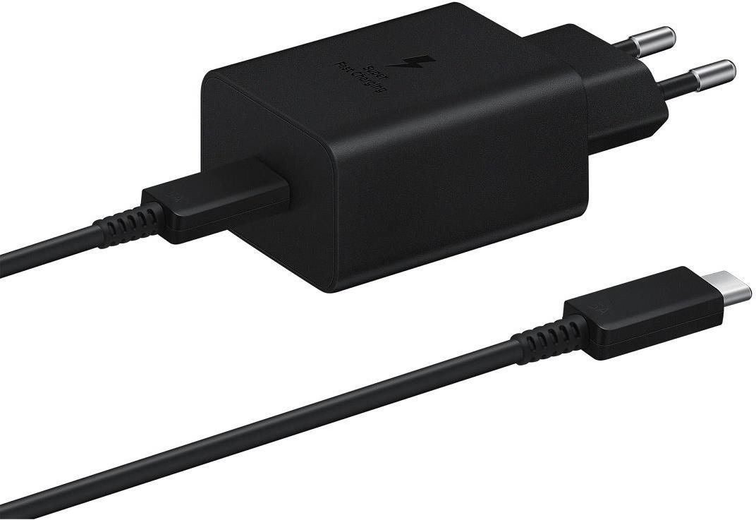 Samsung cestovná nabíjačka 15 W + USB-C/USB-C dátový kábel Black (Bulk)