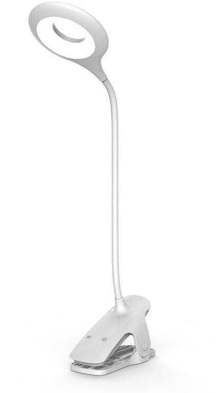 MG Reading LED lampa s klipsou, biela