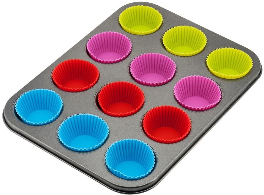 Forma na muffiny so silikónovými vložkami Kinghoff Kh-4188