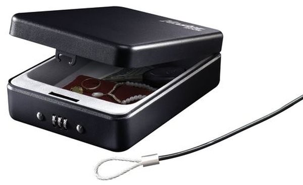 MasterLock P005CEURBLKHRO - Uzamykateľný cestovný box na cennosti