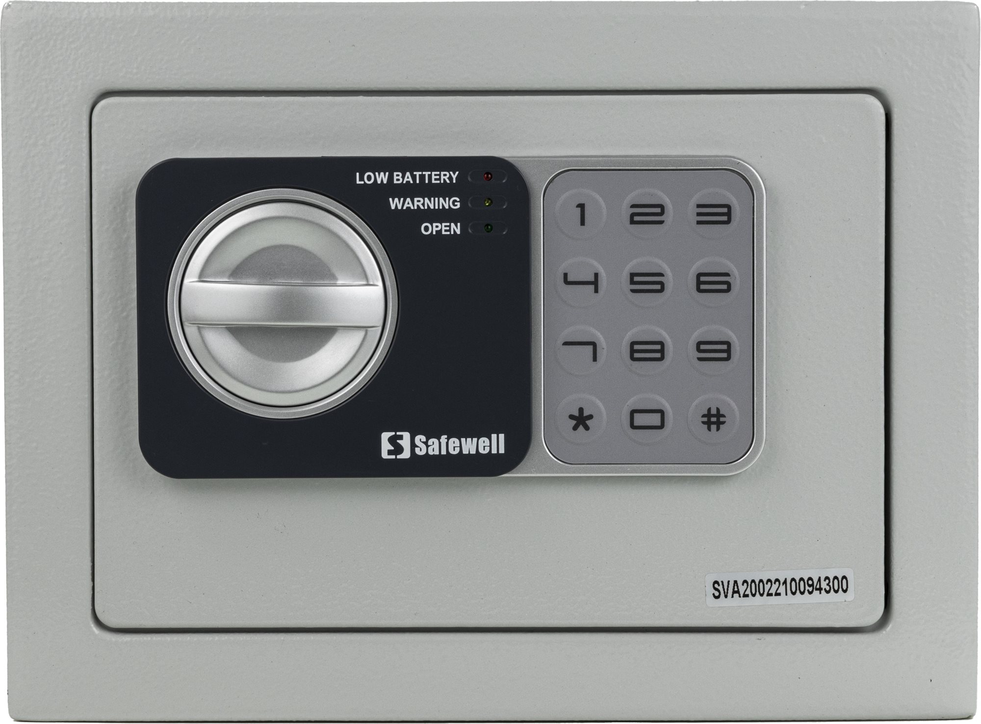 SAFEWELL Elektronický sejf 17 l, sivý