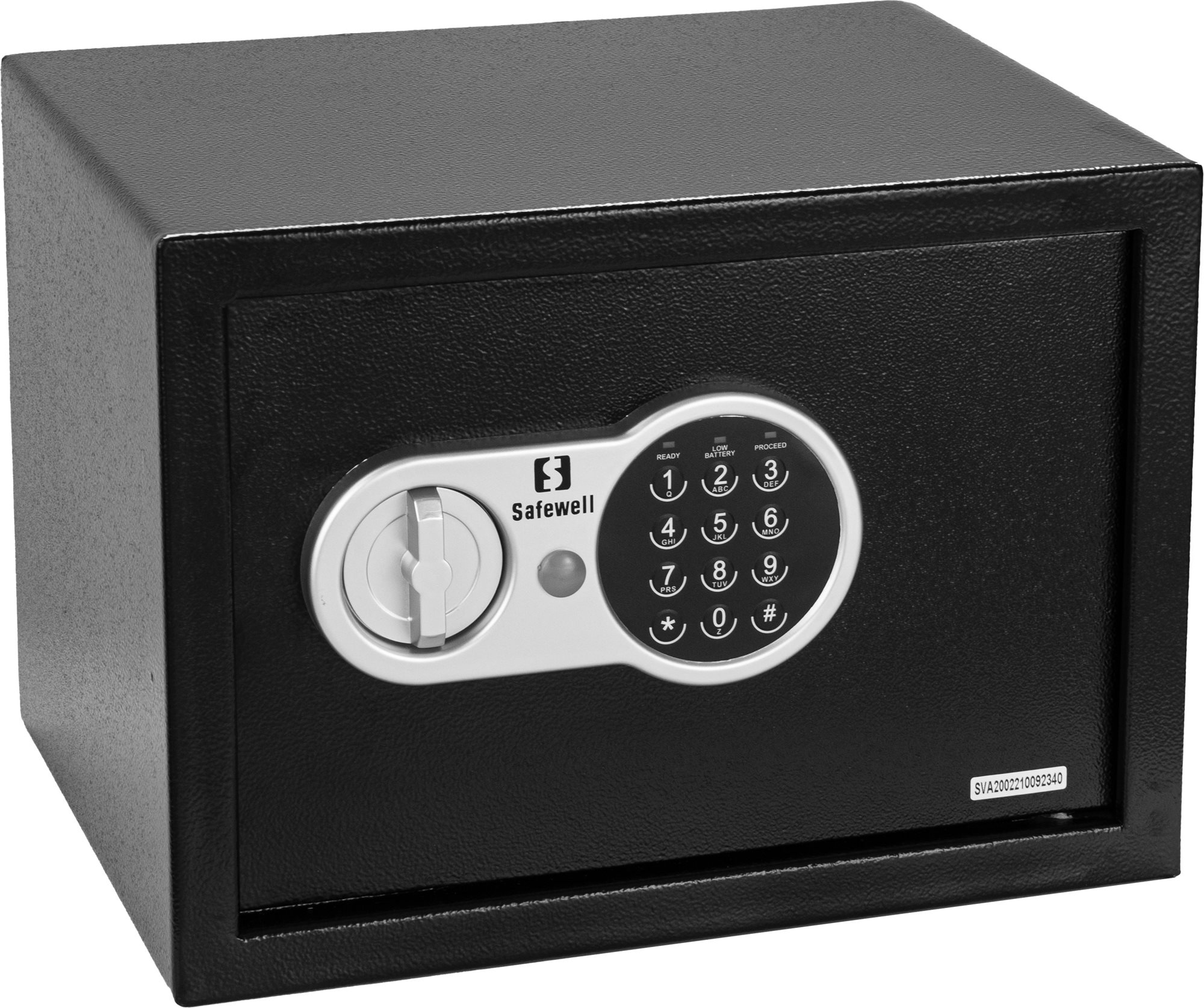 SAFEWELL Elektronický sejf 25 l, čierny