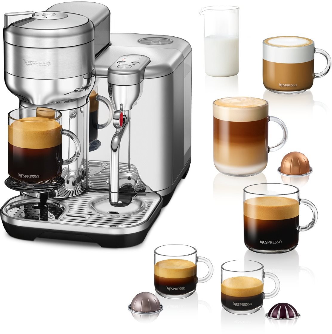 Nespresso Sage Creatista Vertuo Brushed Stainless Steel