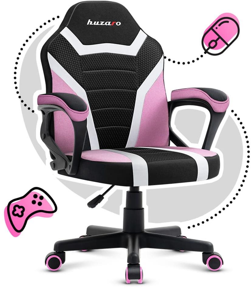 Huzaro Detská Herná stolička Ranger 1.0, pink mesh
