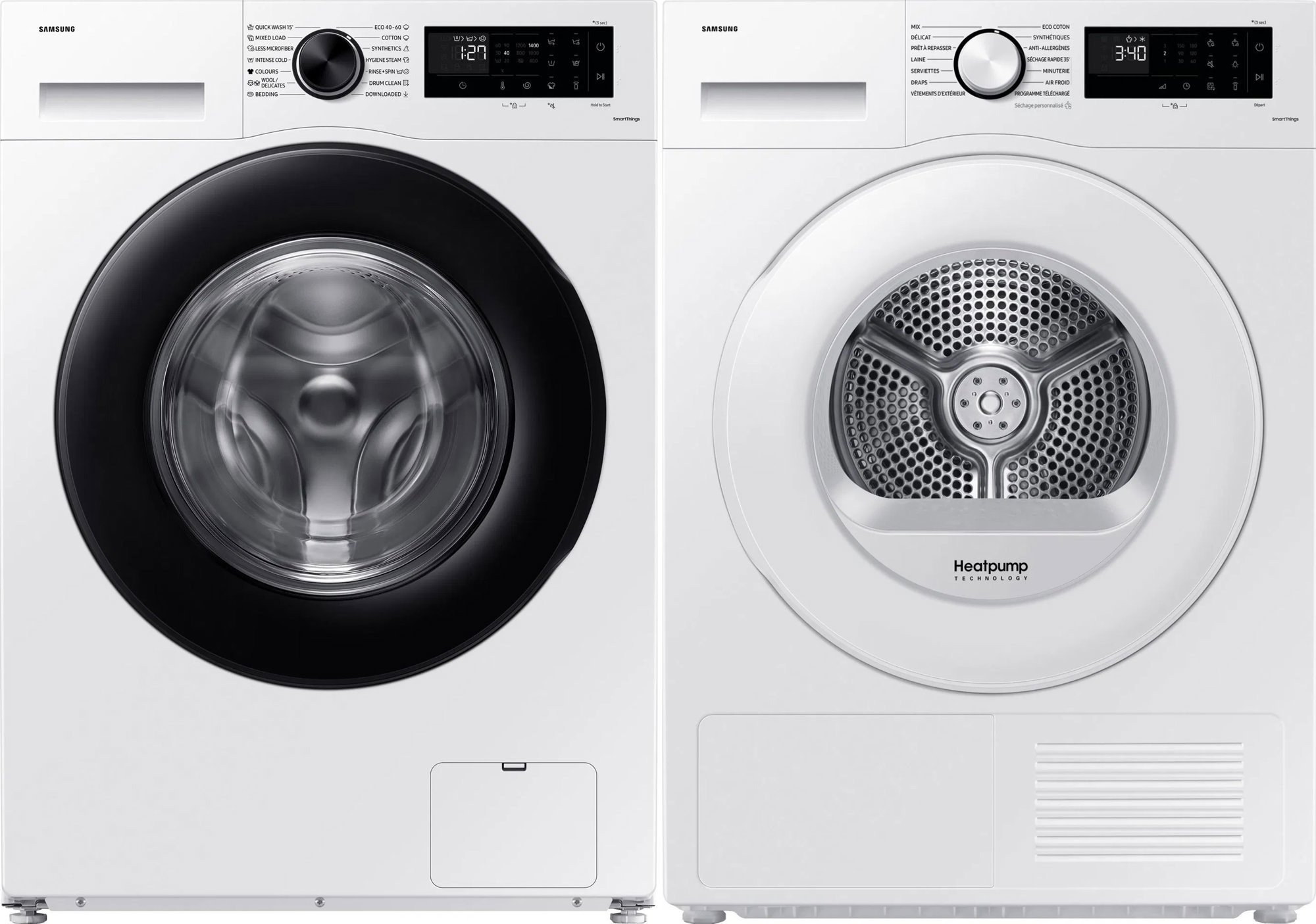 SAMSUNG WW80CGC04DAELE + SAMSUNG DV90DG52A0TELE