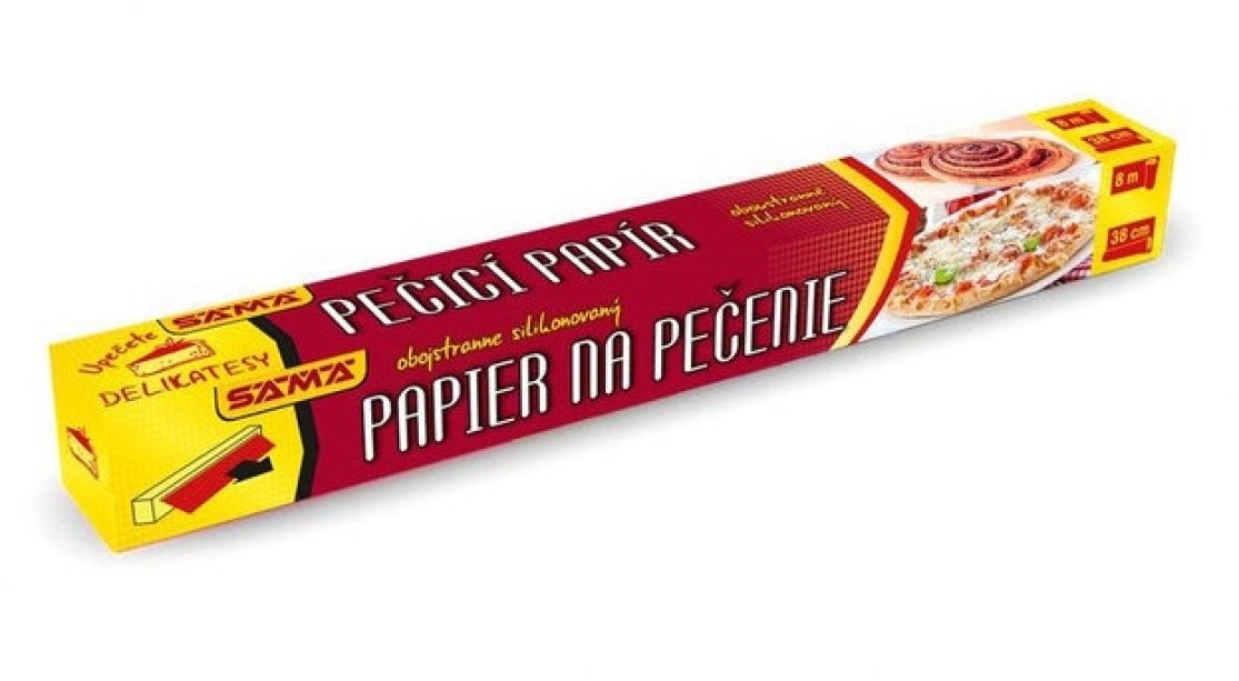 SAMA Papier na pečenie 8 m hnedý