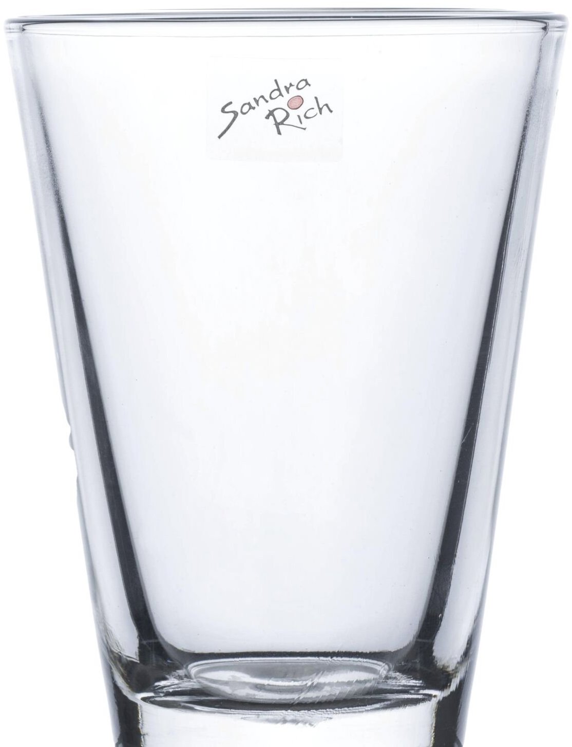 Sandra Rich Coni Váza sklenená 15 cm, priemer 11 cm