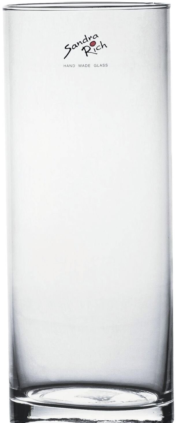 Sandra Rich Cyli Váza sklenená 25 cm, priemer 10 cm