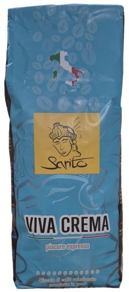 Sarito Viva Crema, zrnková káva, 1000 g
