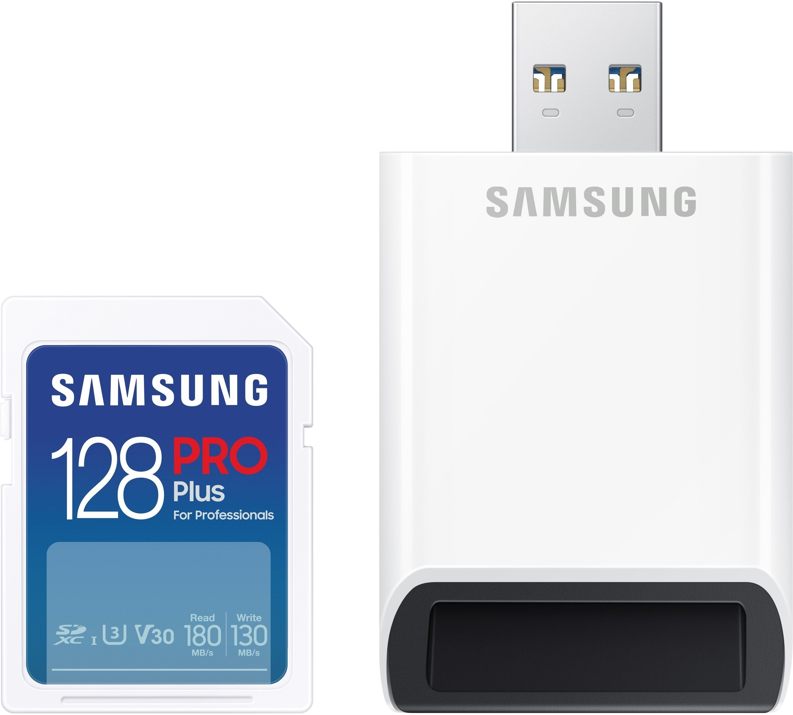 Samsung SDXC 128 GB PRO PLUS + USB adaptér (2023)