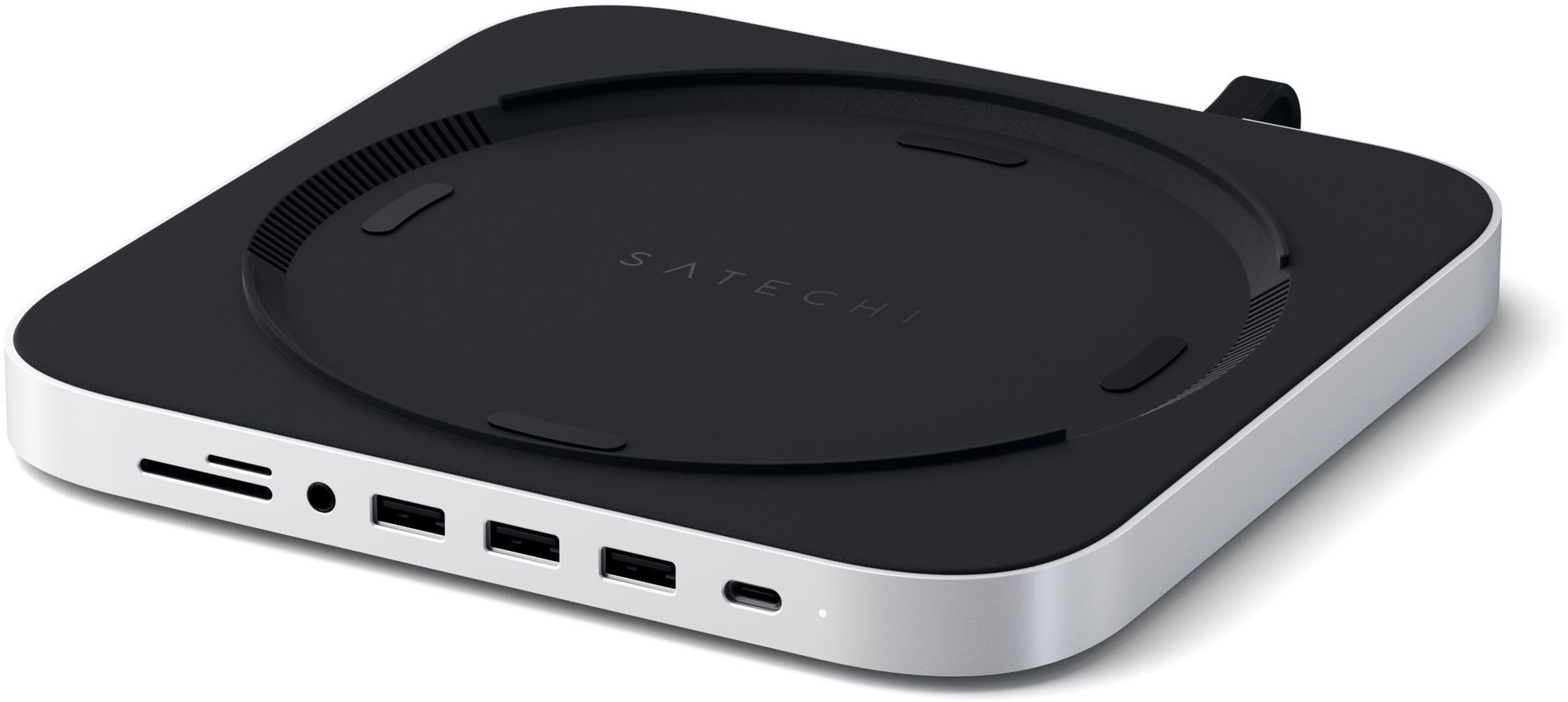 Satechi Aluminium Type-C Stand and Hub for Mac Mini – Silver