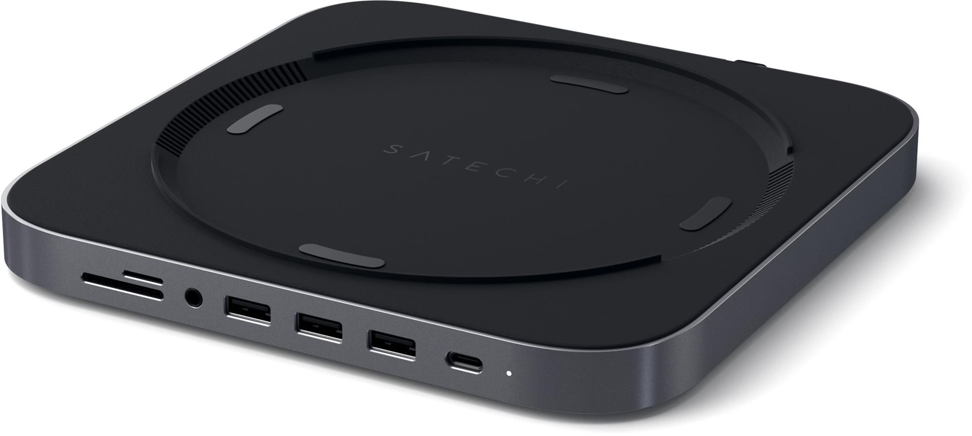 Satechi Aluminium Type-C Stand and Hub for Mac Mini – Space Gray