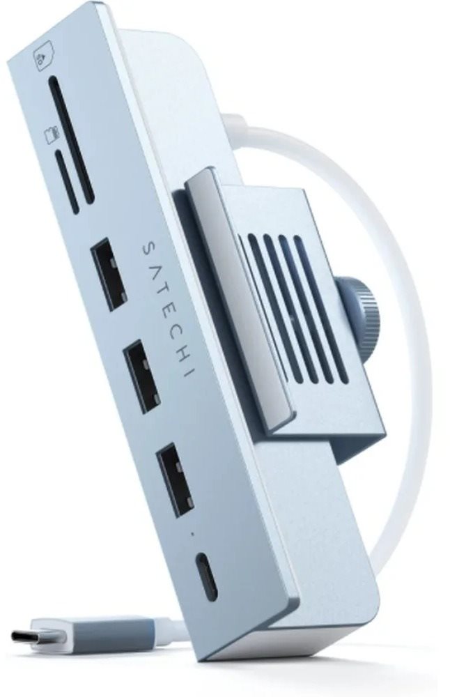 Satechi USB-C Clamp Hub iMac 24inch (2021) / (1× USB-C up to 5 Gbps,3× USB-A 3.0 up to 5 Gbps, inc.