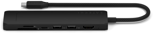 Satechi 7 v 1 USB-C Slim Multiport adaptér s Ethernetom – Čierny
