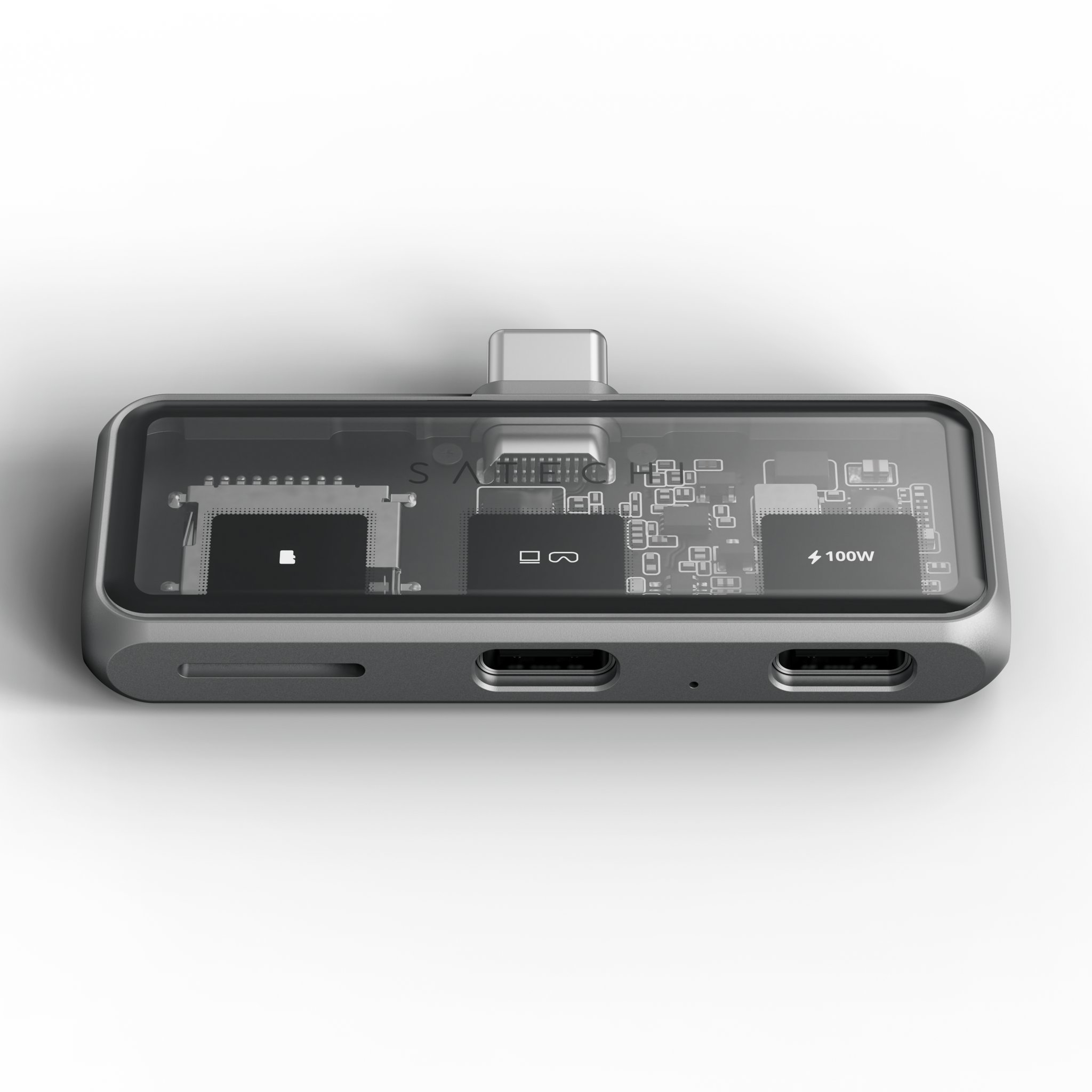 Satechi Mobile XR Hub with dual USB-C and microSD – Space Gray