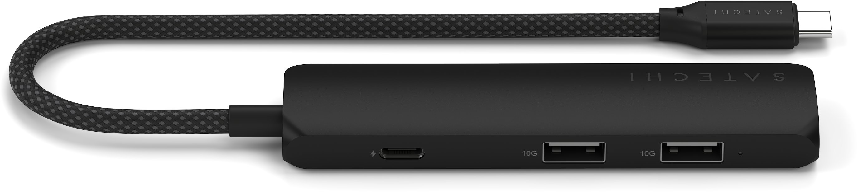 Satechi 4 v 1 USB-C Slim Multiport adaptér 4K – Čierny