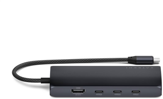 Satechi USB-C MultiPort Adaptér 8K s Ethernetom V3 – Midnight