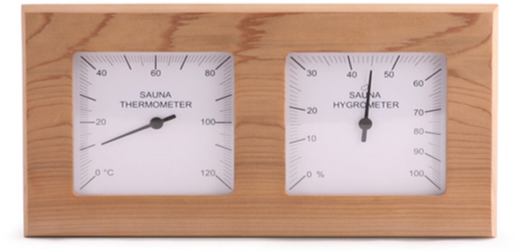 Sentiotec Teplomer s vlhkomerom, céder, obdĺžnik