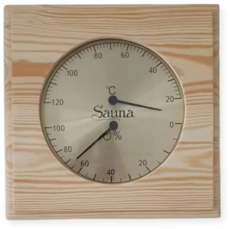 Sentiotec Teplomer s vlhkomerom, drevo, combi