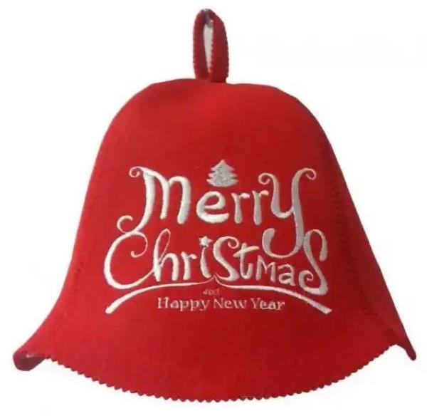 NATUR Čiapka do sauny Vianočná, plsť