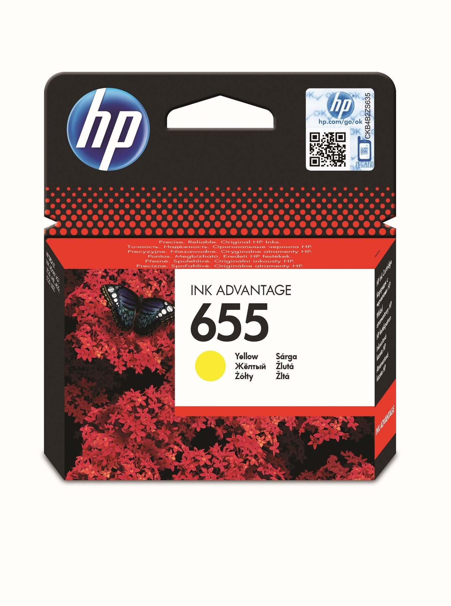 HP CZ112AE č. 655 žltá