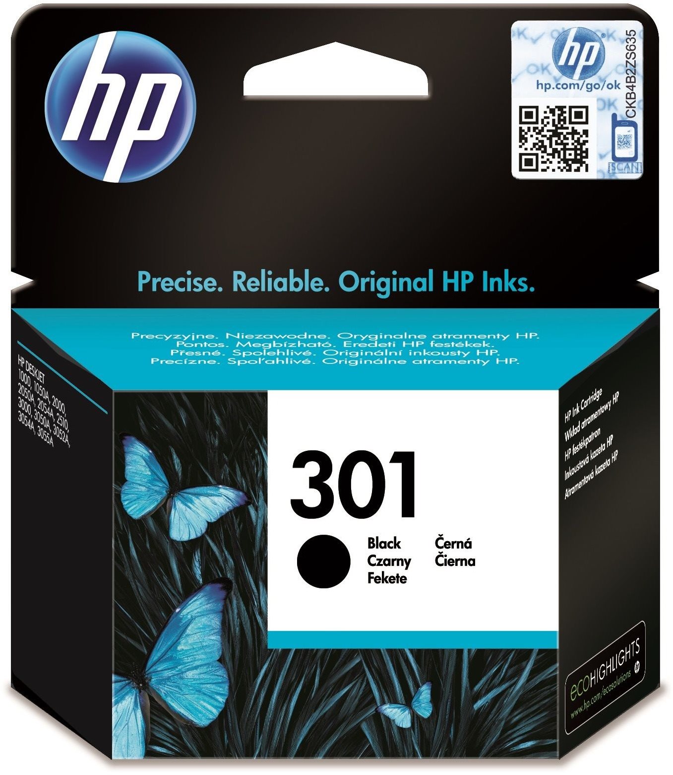 HP CH561EE č. 301 čierna