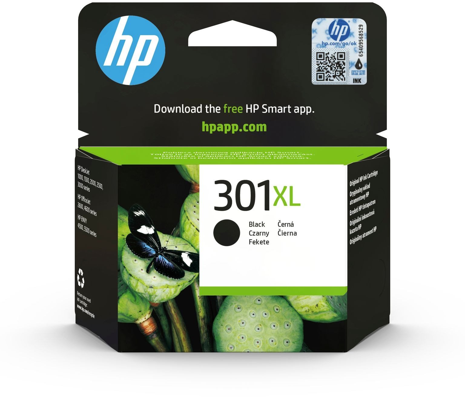 HP CH563EE č. 301 XL čierna