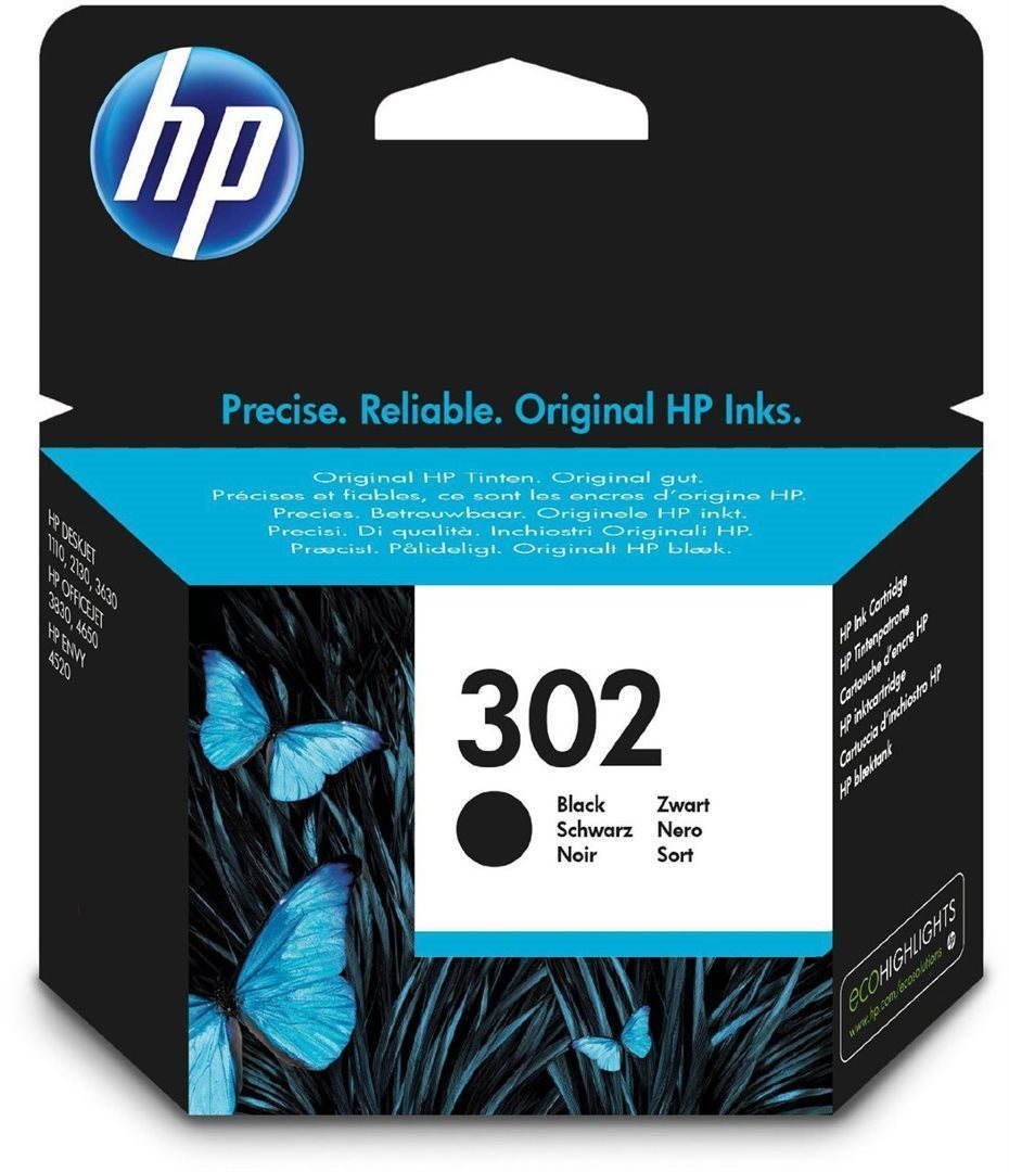 HP F6U66AE č. 302 čierna