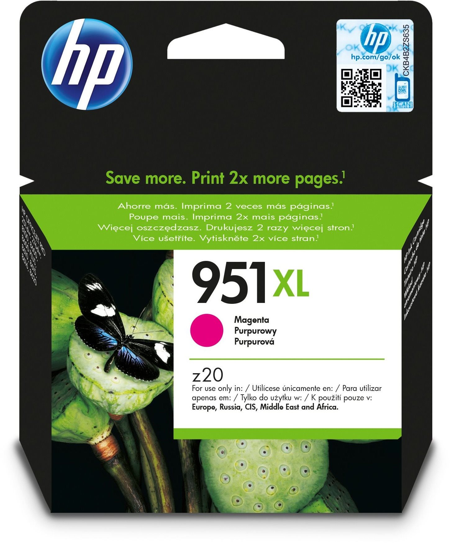 HP CN047AE č. 951XL purpurová