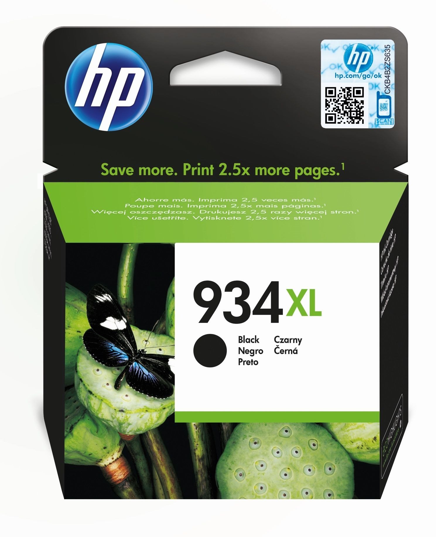 HP C2P23AE č. 934XL čierna