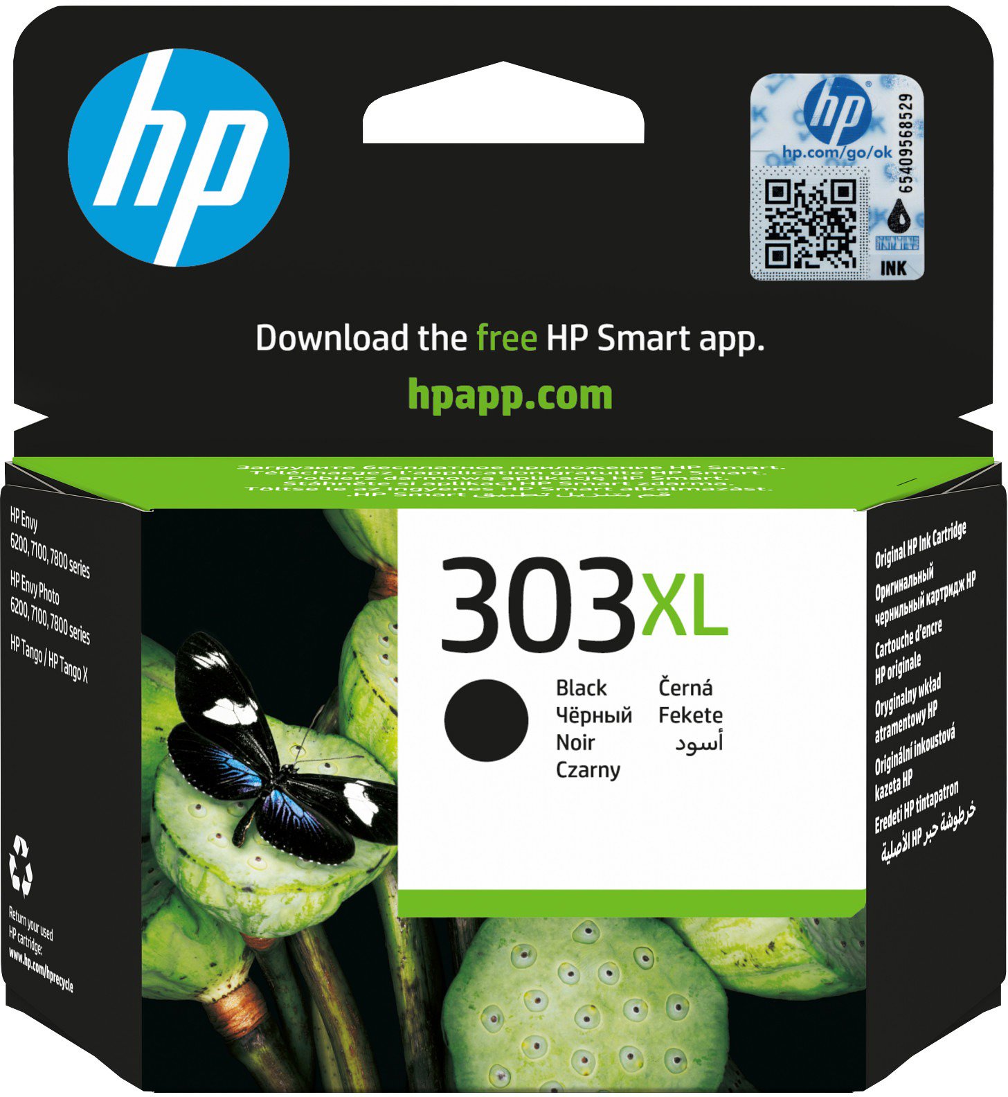 HP T6N04AE č. 303XL čierna