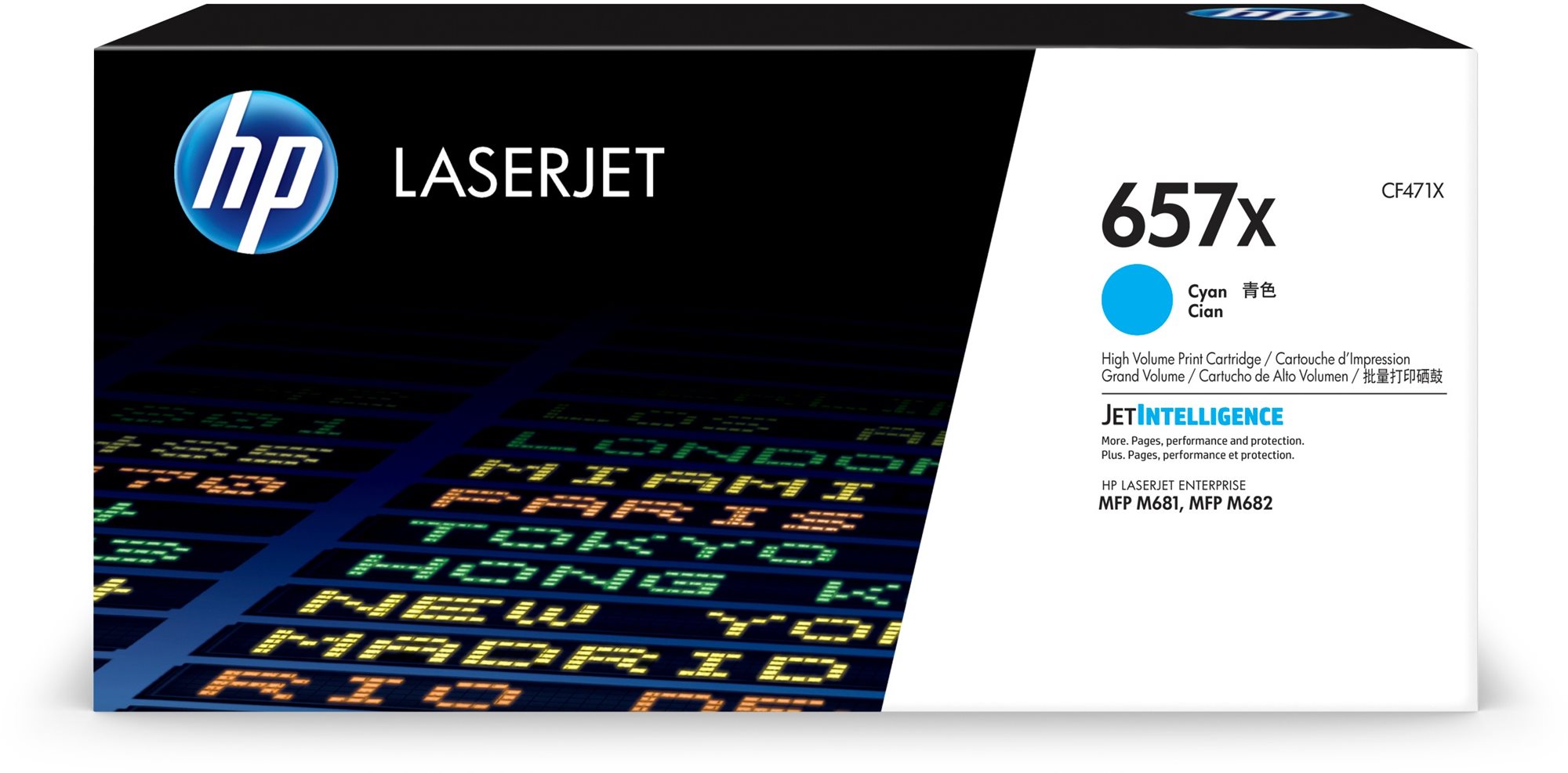 HP CF471X č. 657X azúrový originálny