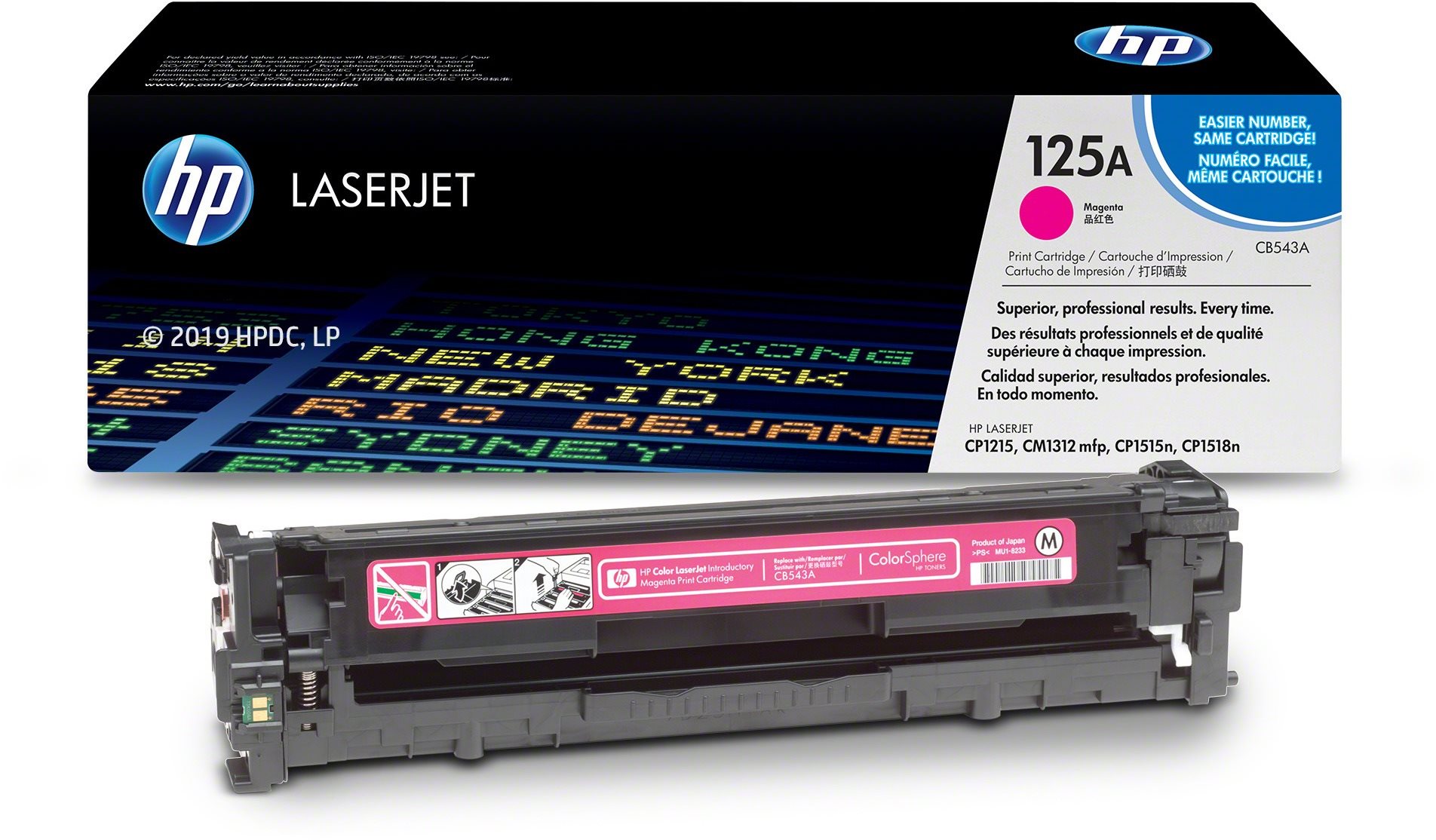 HP CB543A č. 125A purpurový originálny