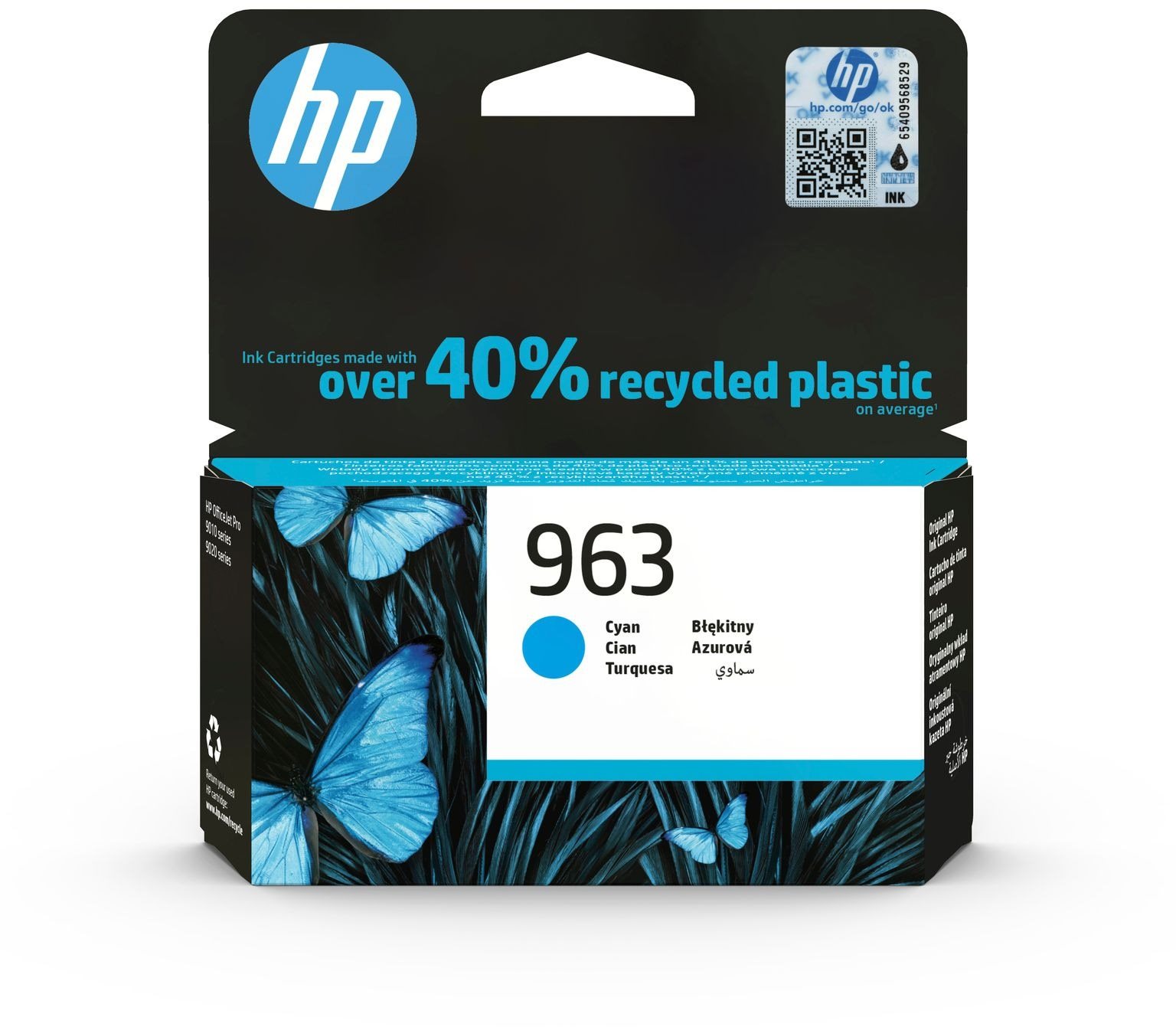 HP 3JA23AE č. 963 azúrová