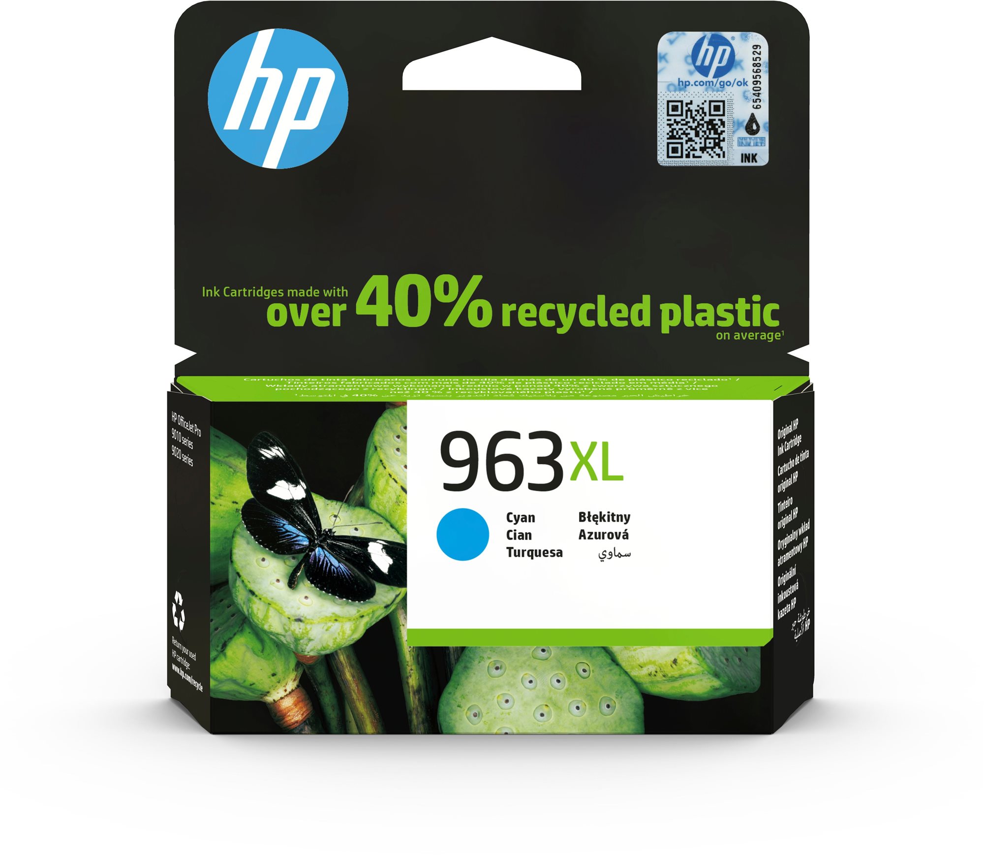 HP 3JA27AE č. 963 XL azúrová