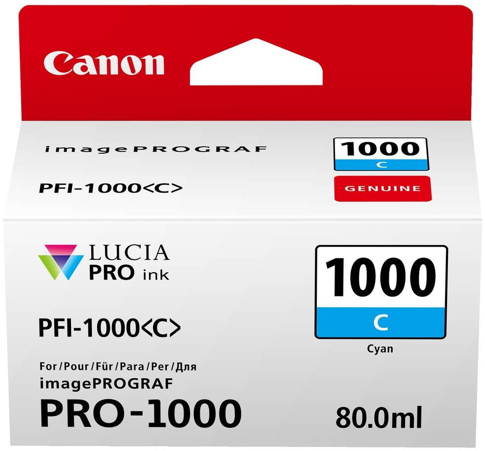 Canon PFI-1000C azúrová