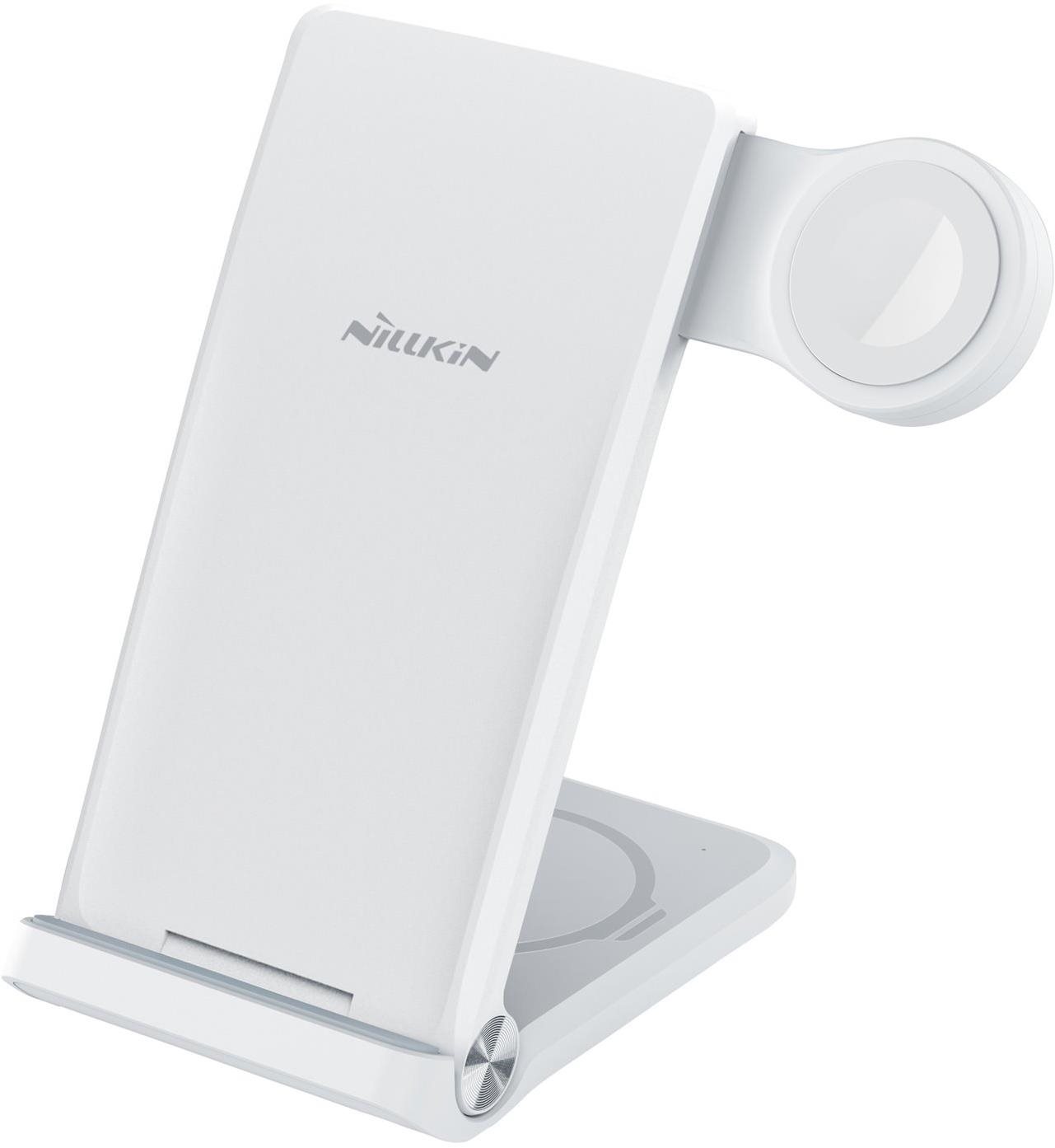 Nillkin PowerTrio 3 v 1 Bezdrôtová Nabíjačka na Apple Watch White (MFI)