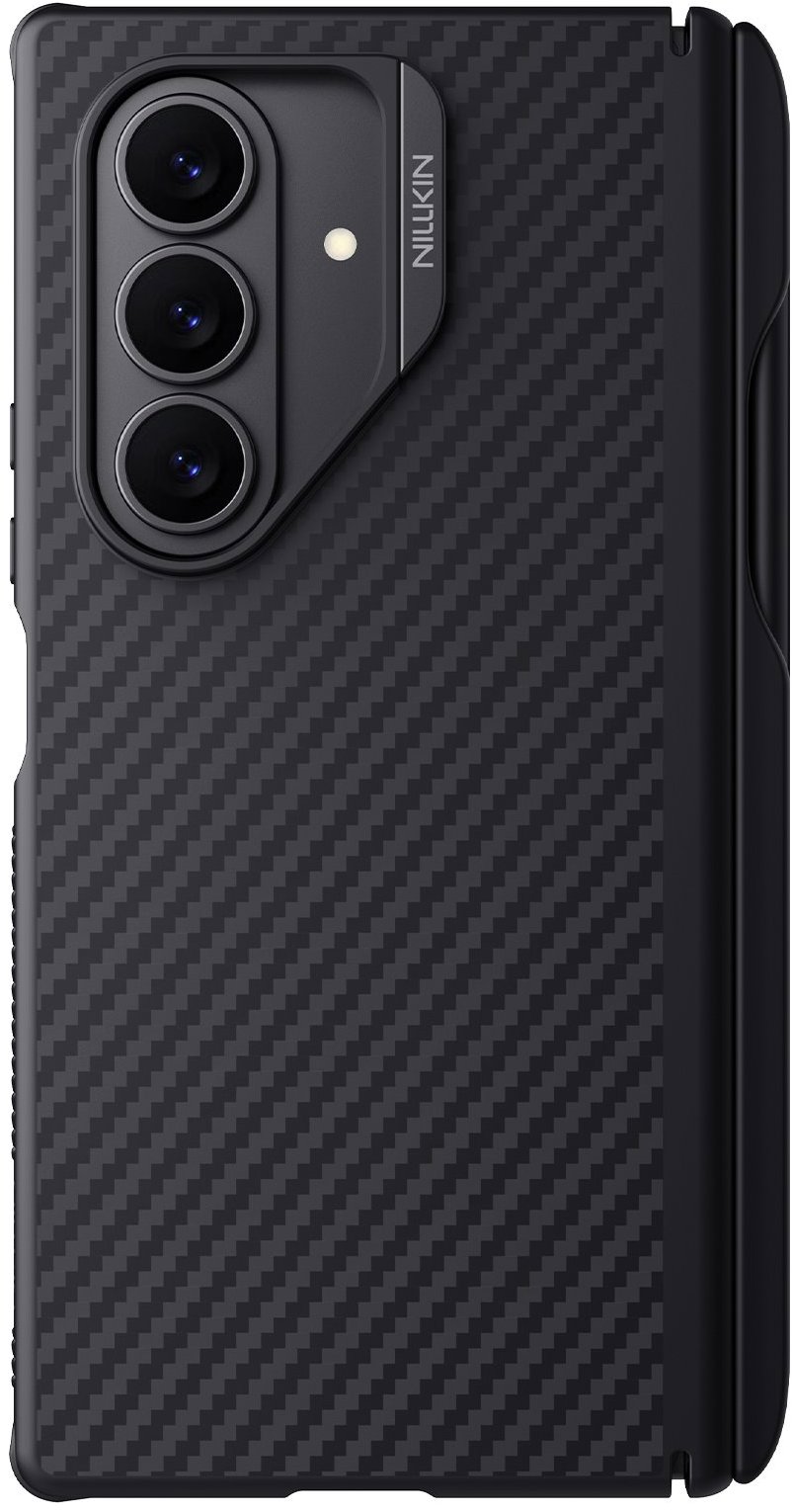 Nillkin Synthetic Fiber PRO Magnetic Pen Slot Zadný Kryt pre Samsung Galaxy Z Fold 7 Black
